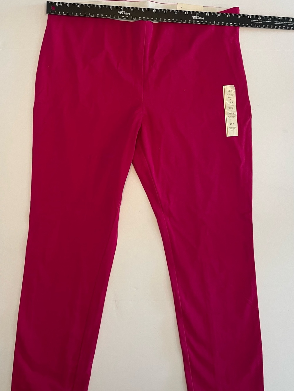 NWT A New Day Women's Skinny Ankle Pants Side Zip High Rise Stretch Pink 16R